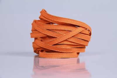 Elastisches Gummiband  -  5 mm  -  Pastell-Orange  -  5 mtr.  -  Deutsche Herstellung