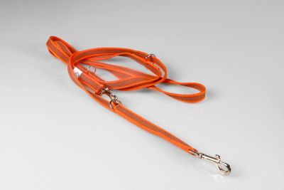 Super-Grip Cotton Soft | 3-fach verstellbare, gummierte Hundeleine aus PES | 15 mm Breite | ab 220 cm Länge