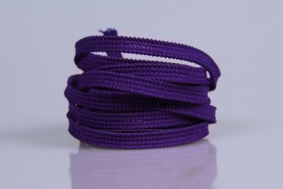 Elastisches Gummiband  -  5 mm  -  dark violett  -  5 mtr.  -  Deutsche Herstellung